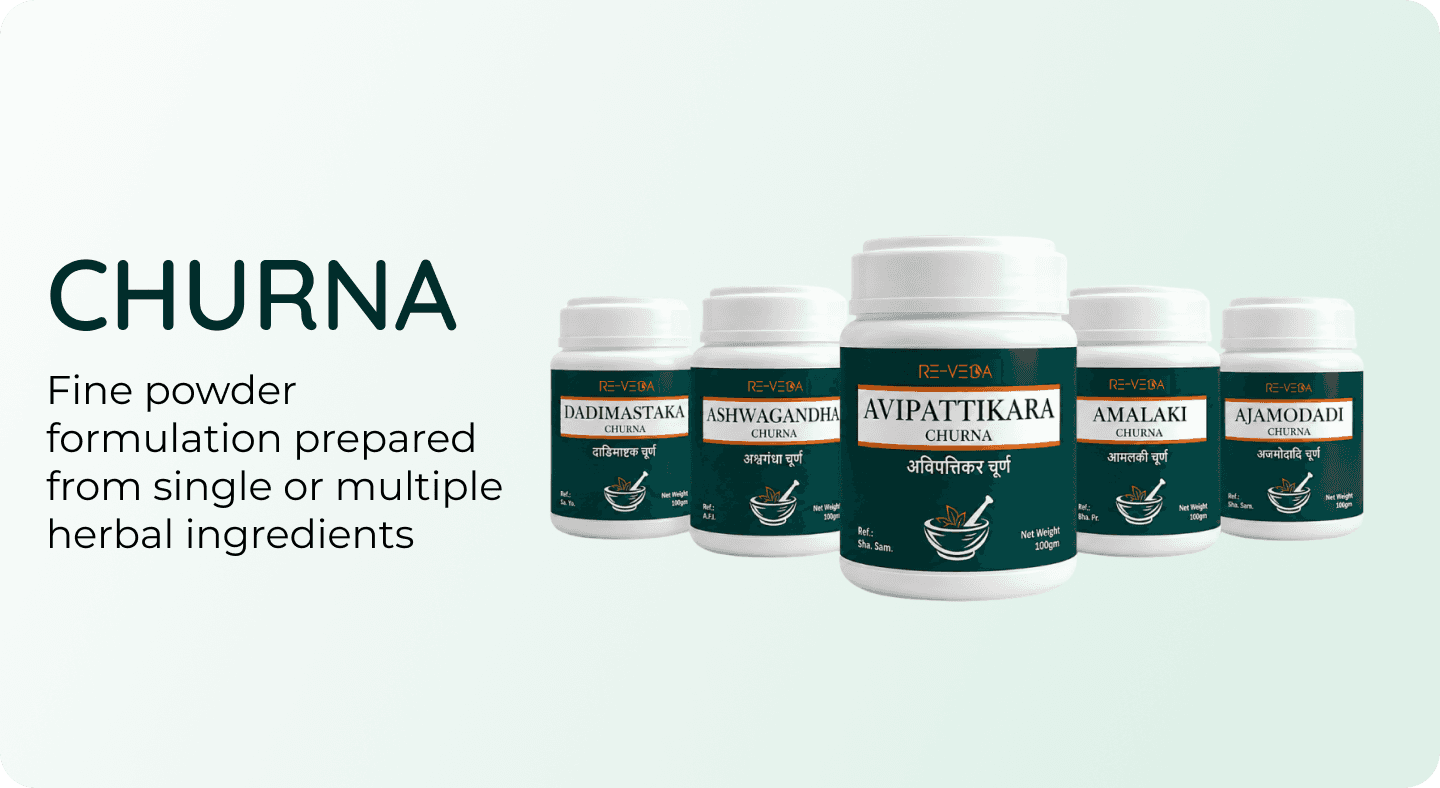 RE-VEDA Churna product category banner