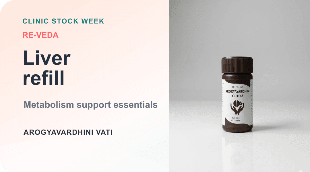 RE-VEDA liver care refill campaign banner